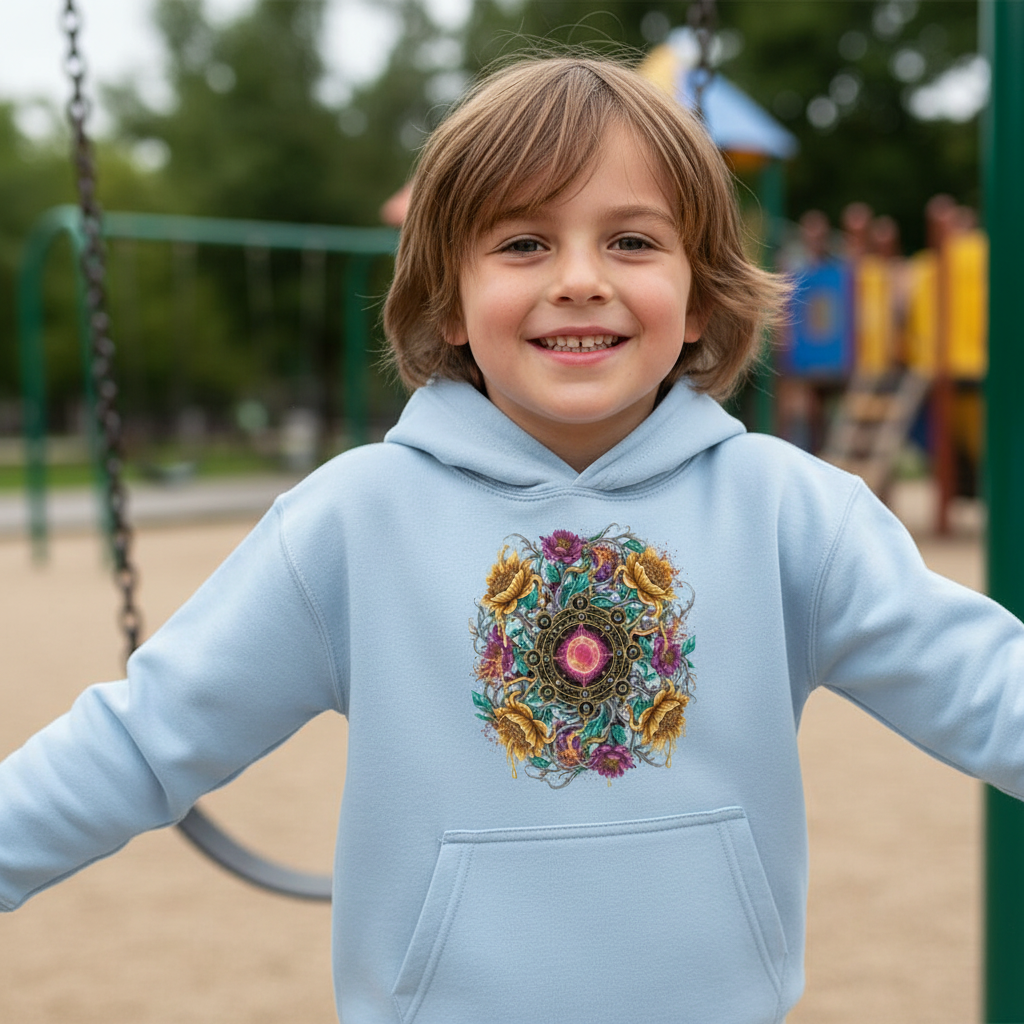 Baby Blue Kids Hoodie