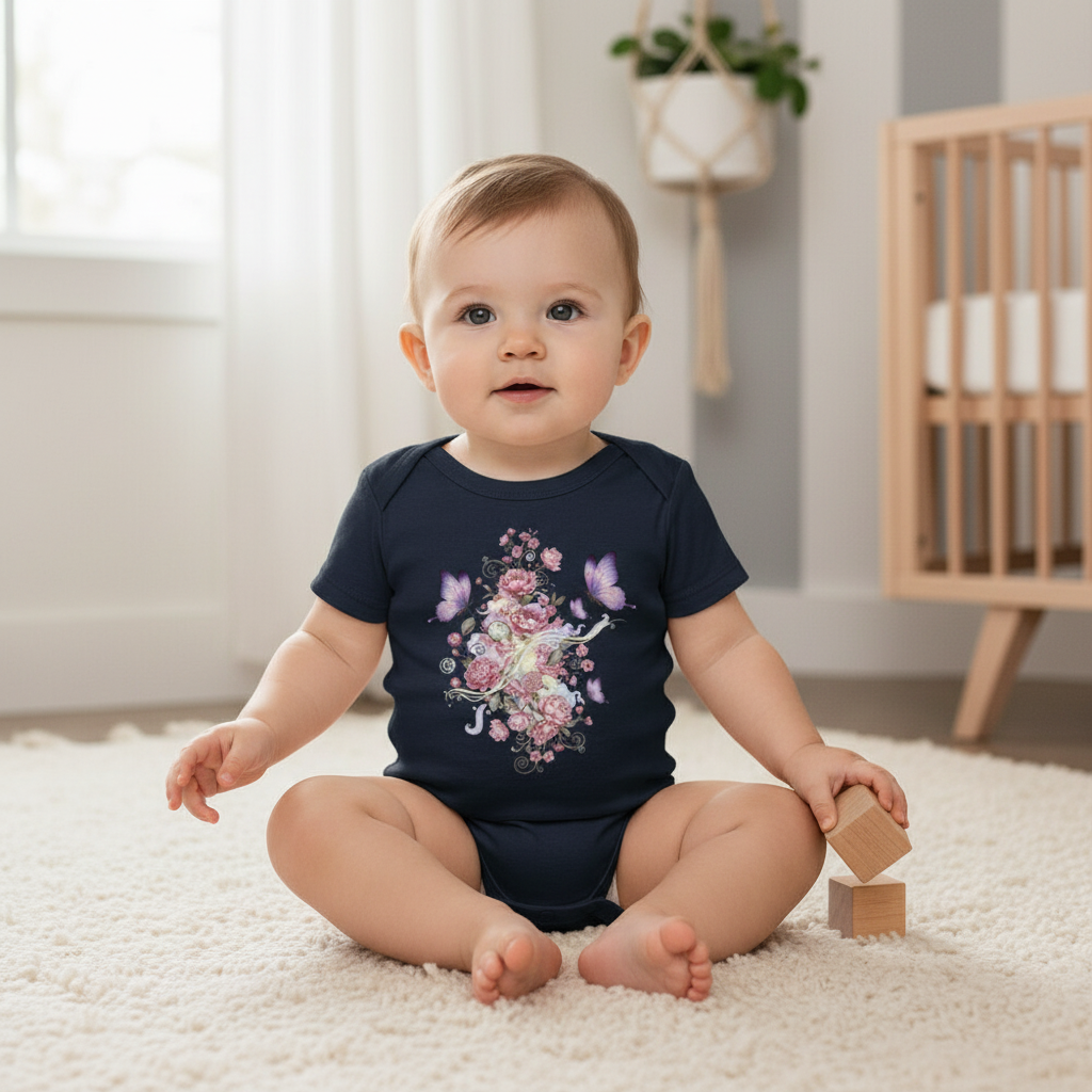 Baby Body French Navy Frontprint