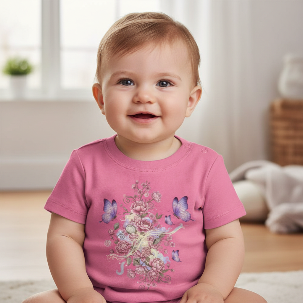 Baby T-Shirt Pink Frontprint