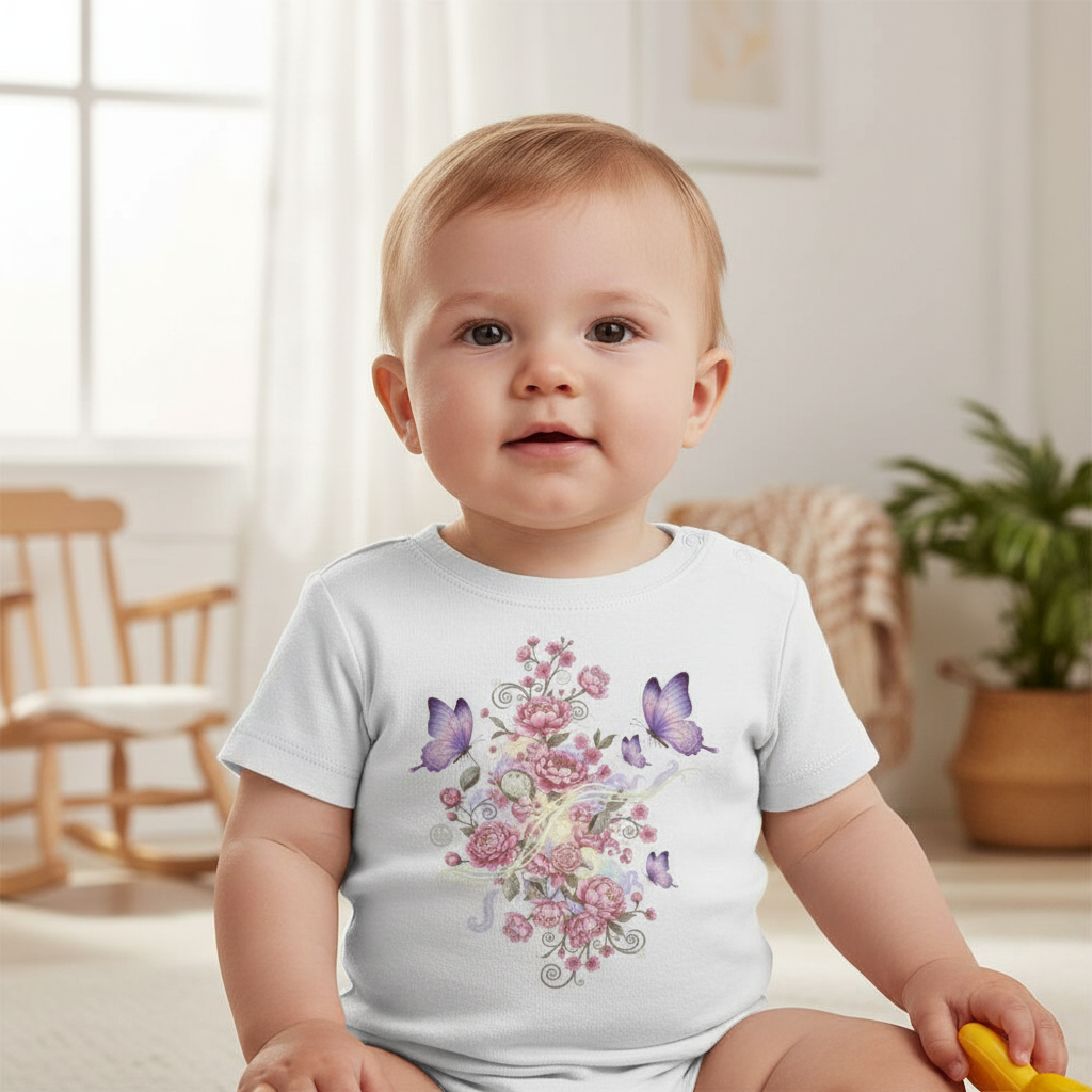 Baby T-Shirt White Frontprint