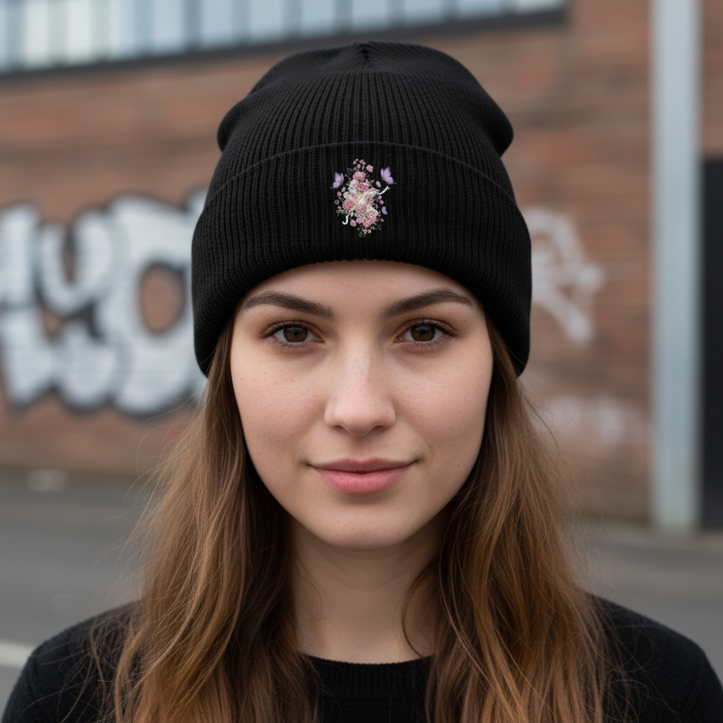 Beanie Black Front