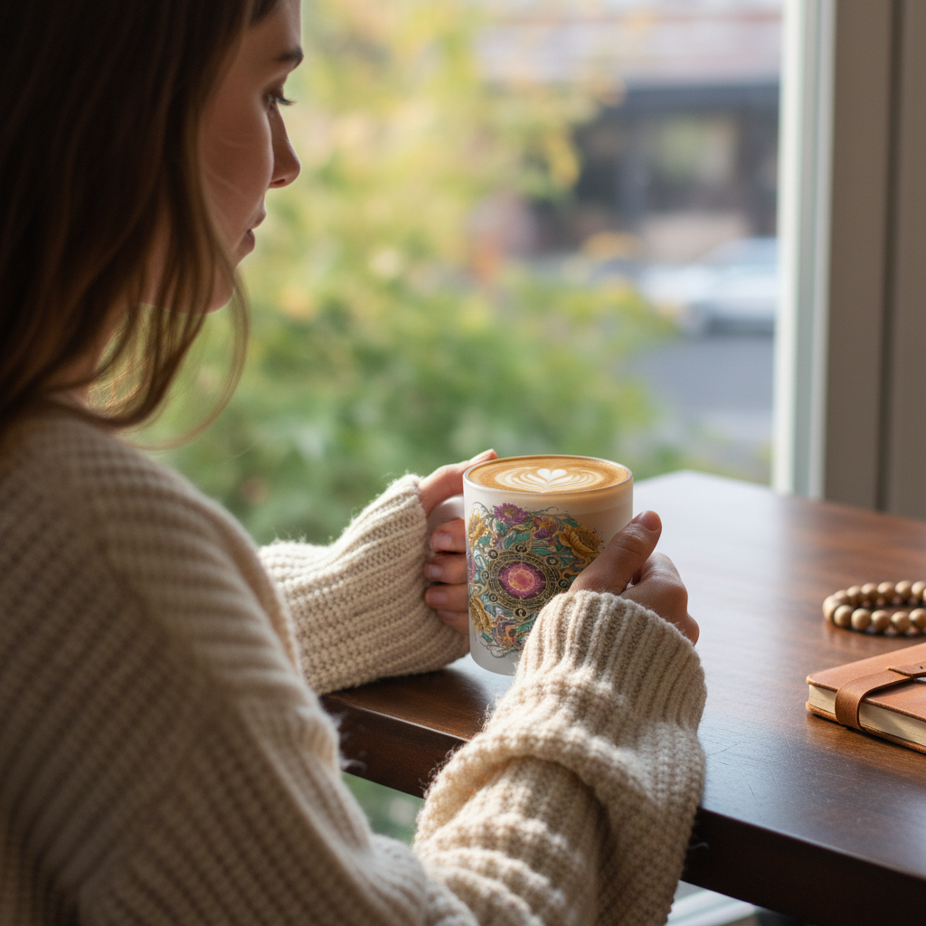 Glas-Tasse NBPM Bild 2 - mit Getränk