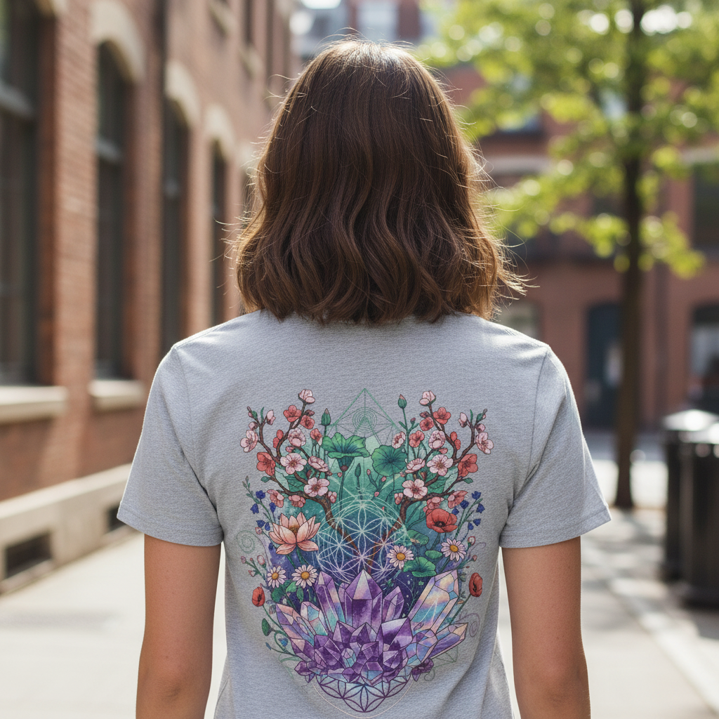 Heather Grey Backprint