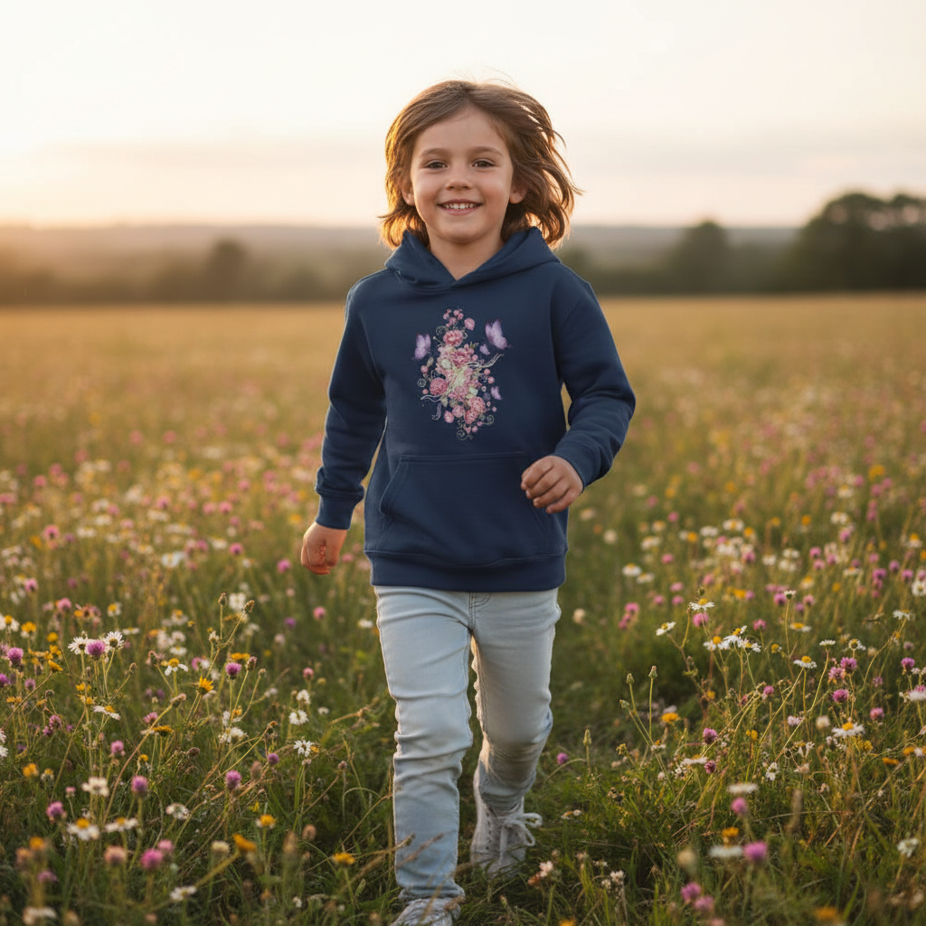 Kids Hoodie Frontprint French Navy