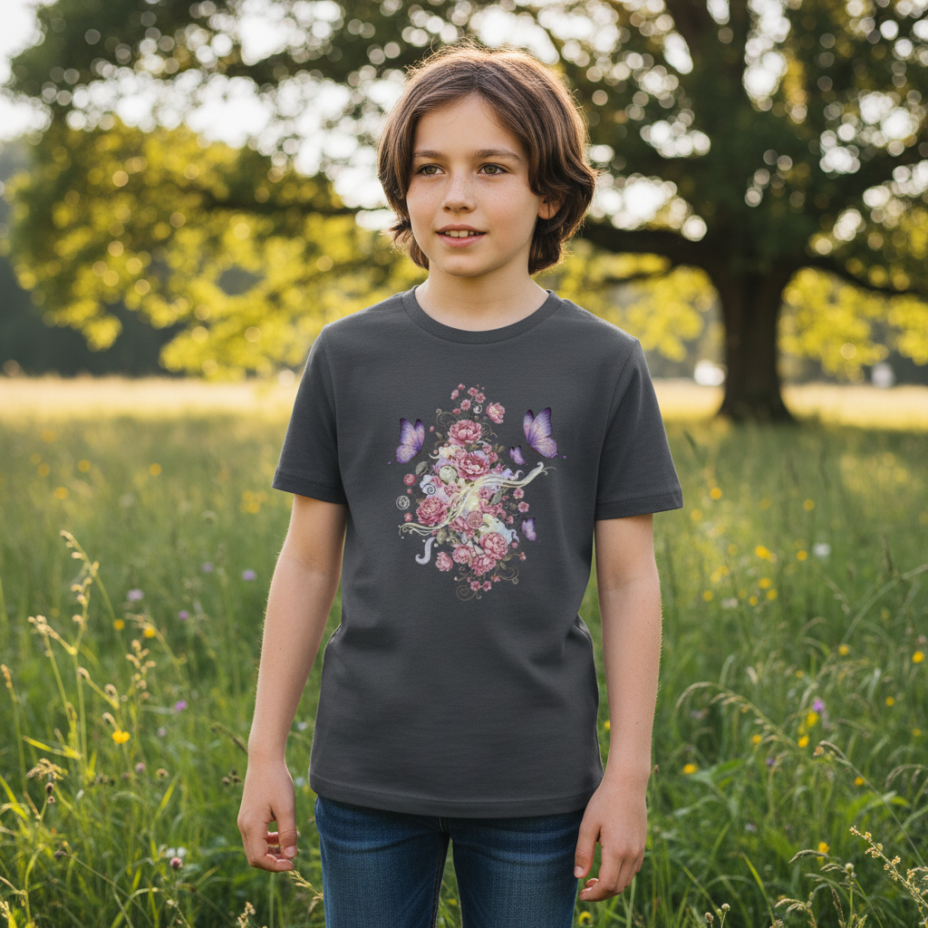 Kids Shirt Frontprint Anthracite