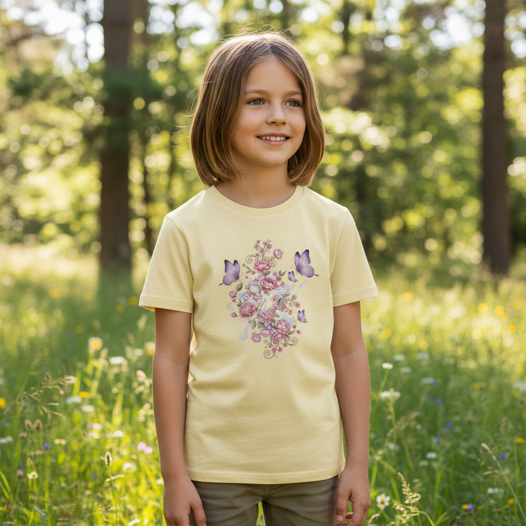 Kids Shirt Frontprint Butter