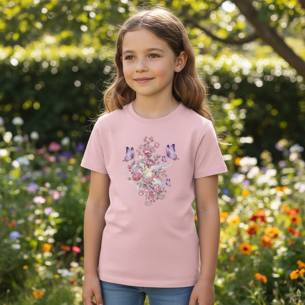 Kids Shirt Frontprint Pink