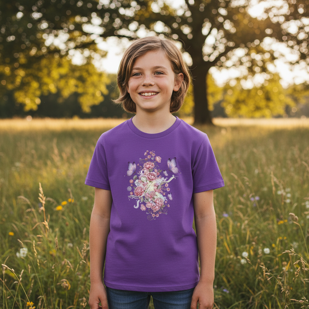 Kids Shirt Frontprint Purple