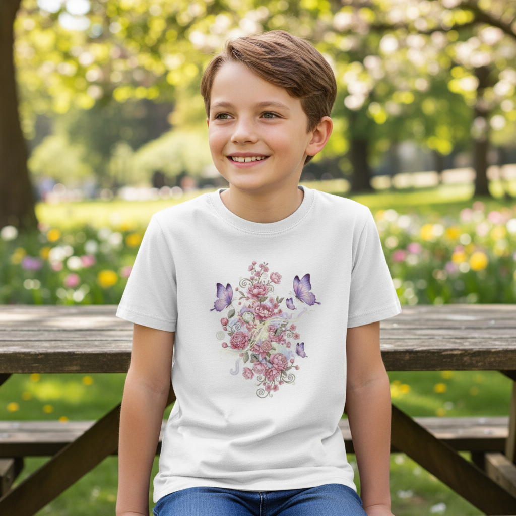 Kids Shirt Frontprint White