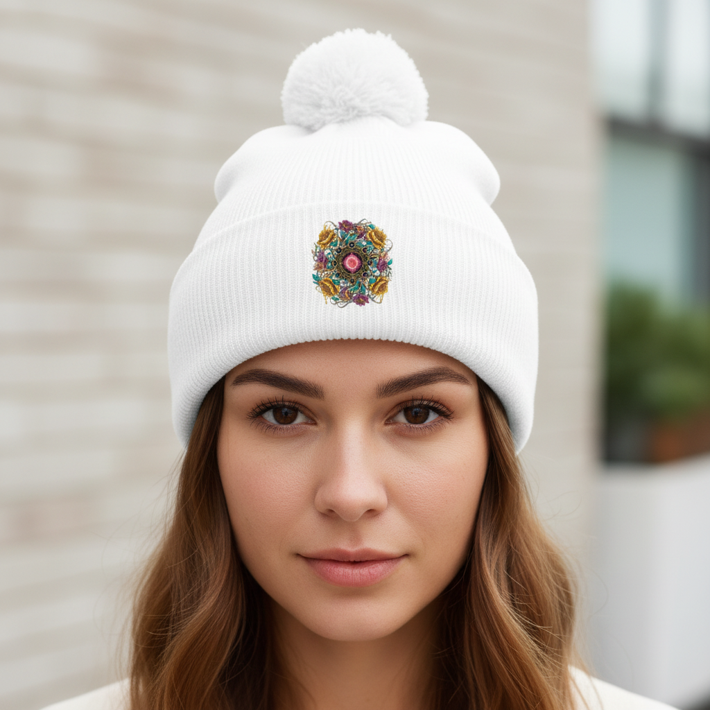 NBPM Bommelmütze White