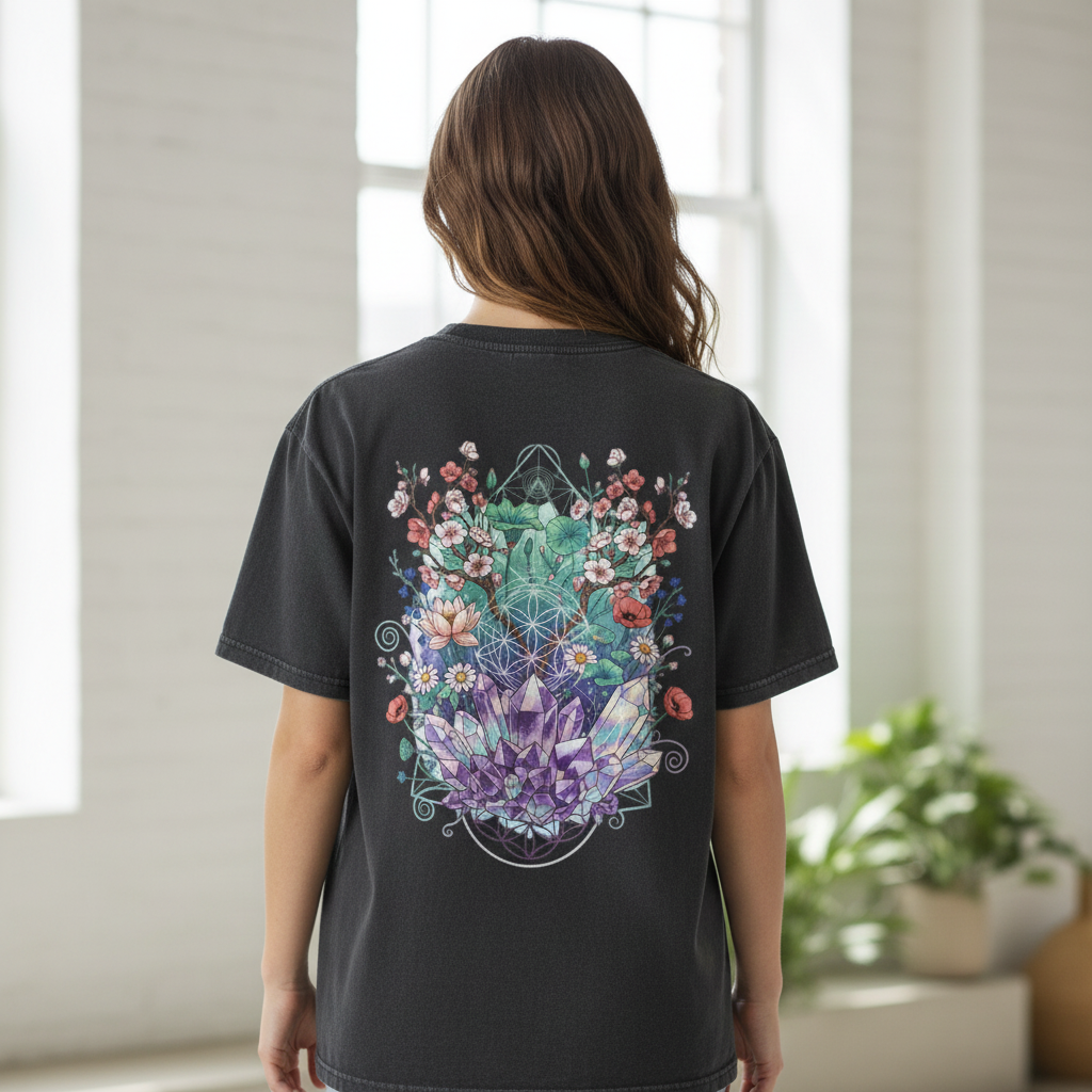 Washed Black Backprint