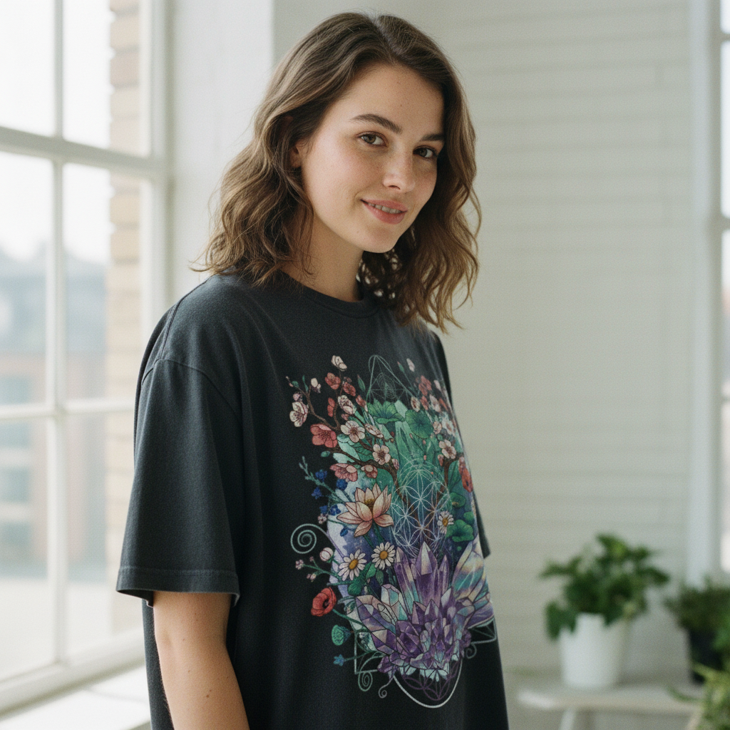 Washed Black Frontprint